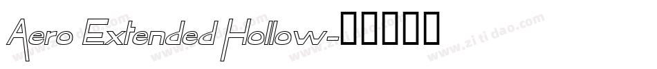 Aero Extended Hollow字体转换